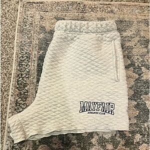 Mayfair group quilted gray sweat-shorts